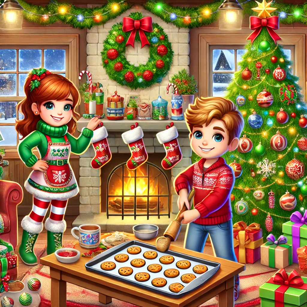 Ellie And Ben Christmas Preparation Graphics